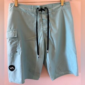 RVCA Blue Board Shorts Quick-Dry Swimwear